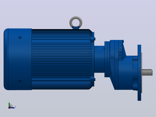 RXF67法兰轴伸式安装斜齿轮减速机RX67-Y7.5-4P-132M-M1-0°-Φ250左视缩略图