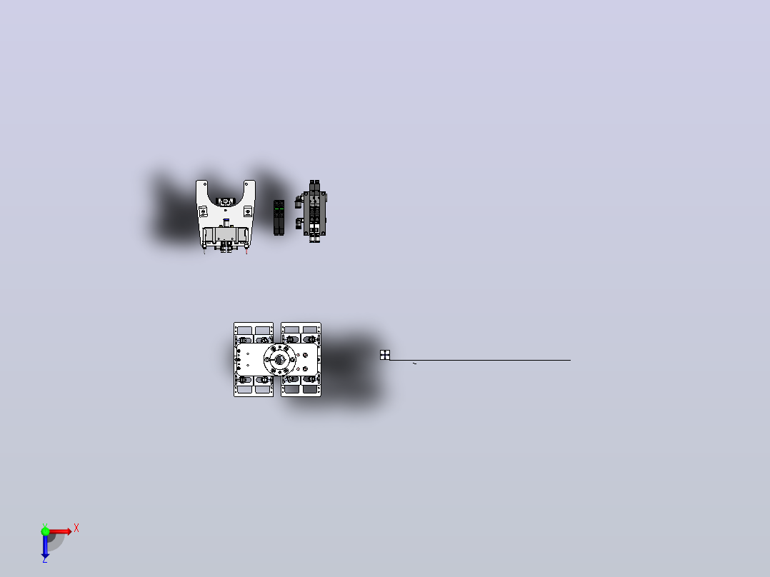 3C用变距吸盘俯视图