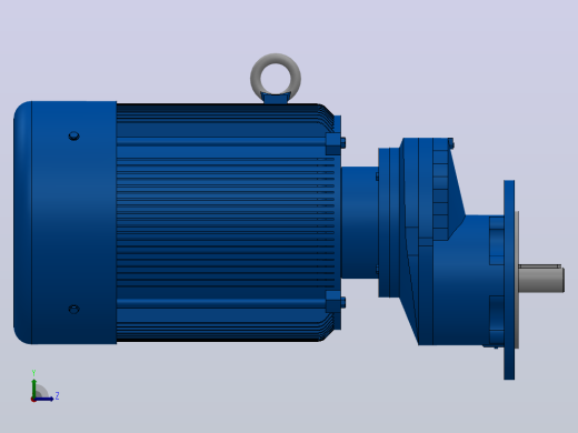 RXF37法兰轴伸式安装斜齿轮减速机RX37-Y1.1-4P-90S-M1-0°-Φ160左视缩略图