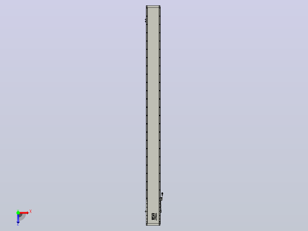 直驱直线电机轴TPA-LNP2-200-55C6-1-L2760-3-C-05-N3俯视图