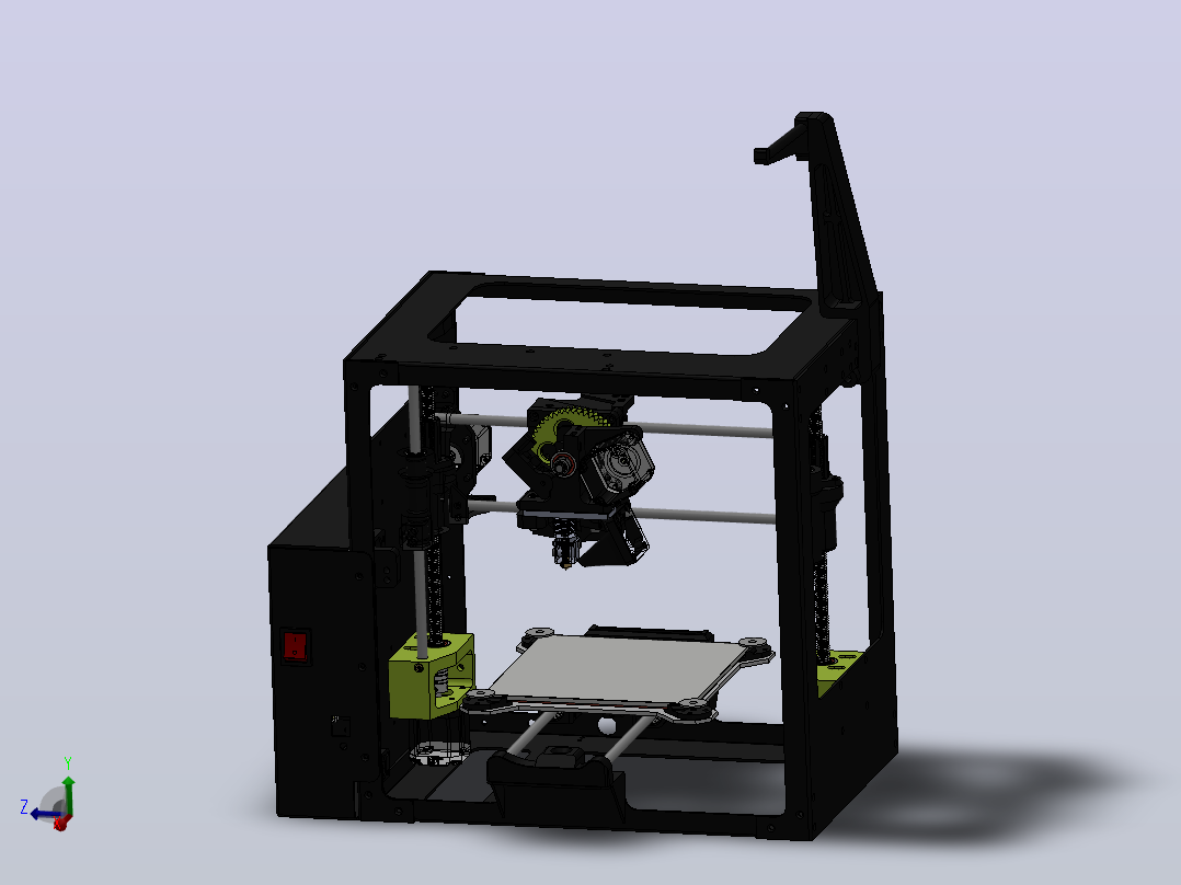 3D精密度高的加工打印机主视图