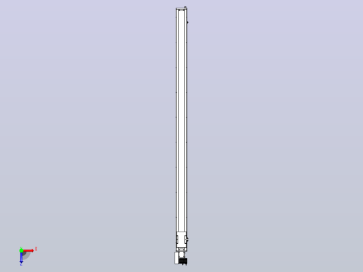 SCM14-2600-L滚珠花健、支撑座、滚珠丝杠、交叉导轨、直线模组俯视缩略图