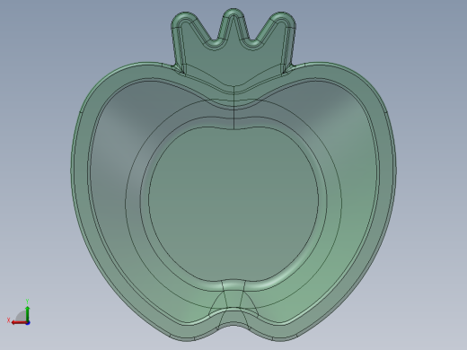 苹果醋盘（纯玻璃，装醋用的喔）后视缩略图