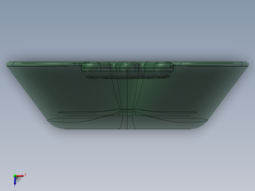 苹果醋盘（纯玻璃，装醋用的喔）俯视缩略图