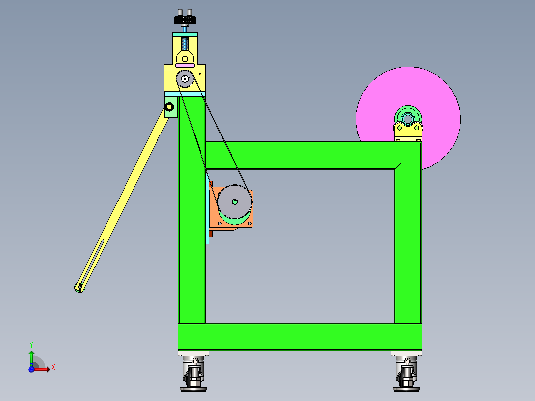2022.09月-钢片自动送料机sw18可编辑前视图