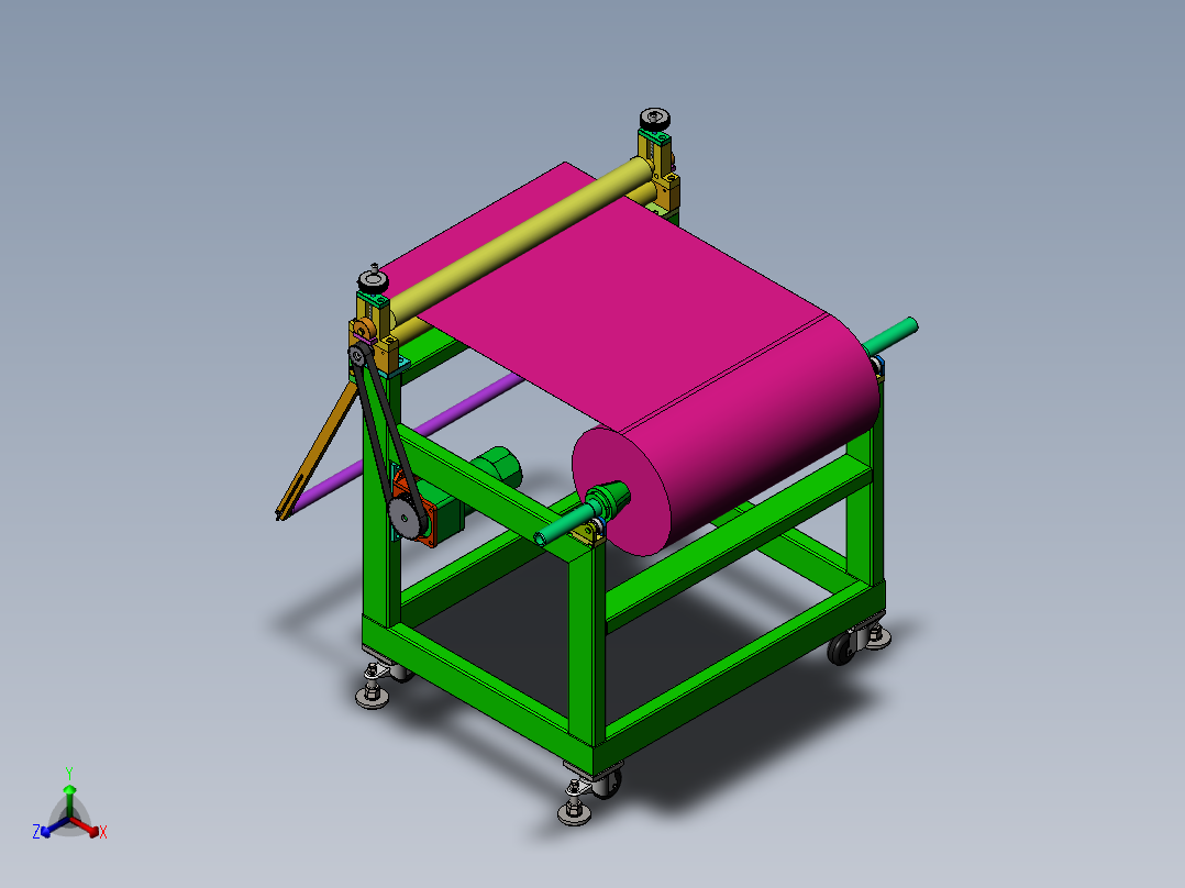 2022.09月-钢片自动送料机sw18可编辑正等轴测图