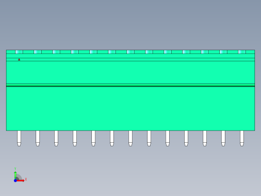 DEGSON 2EDG 系列 5.08mm 可插拔接线端子组-2EDGVH-5.08-26P-14-00AH前视缩略图