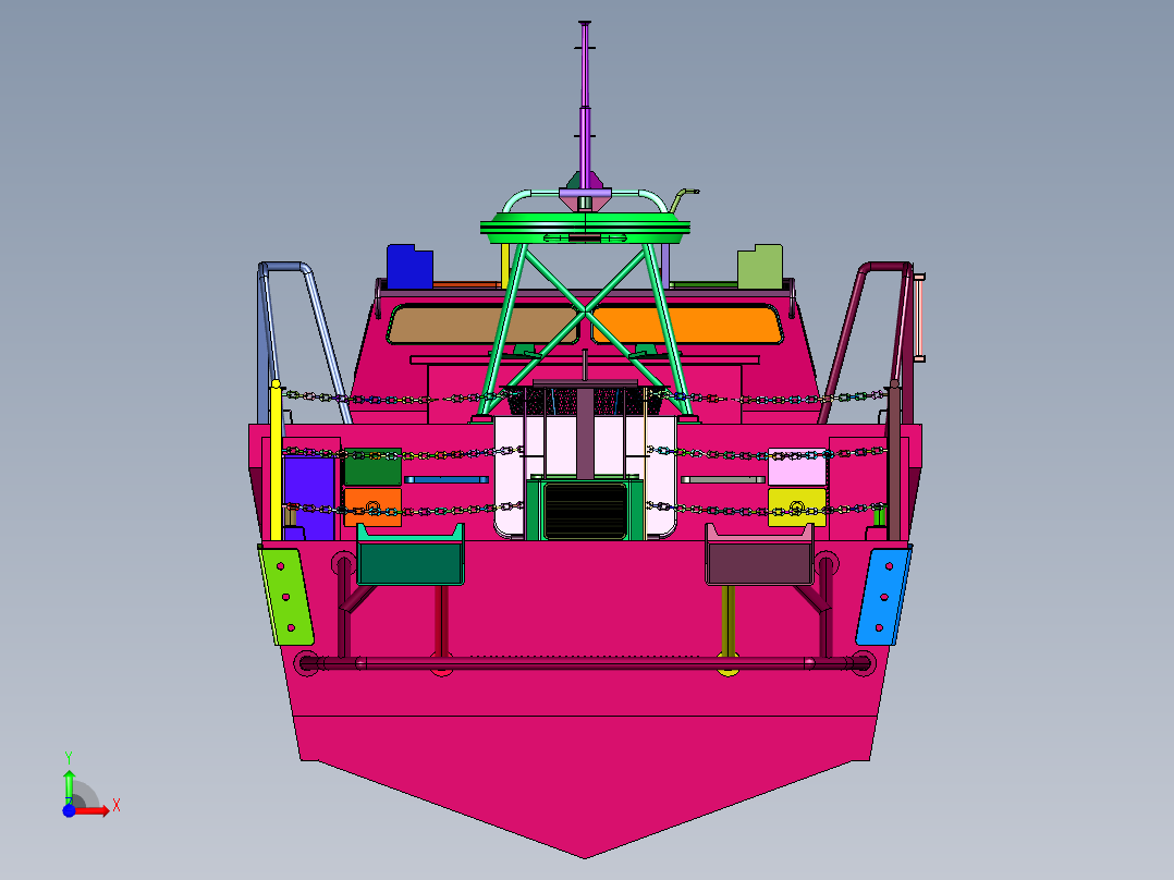 现代瑞典CB-90H高速攻击艇前视图