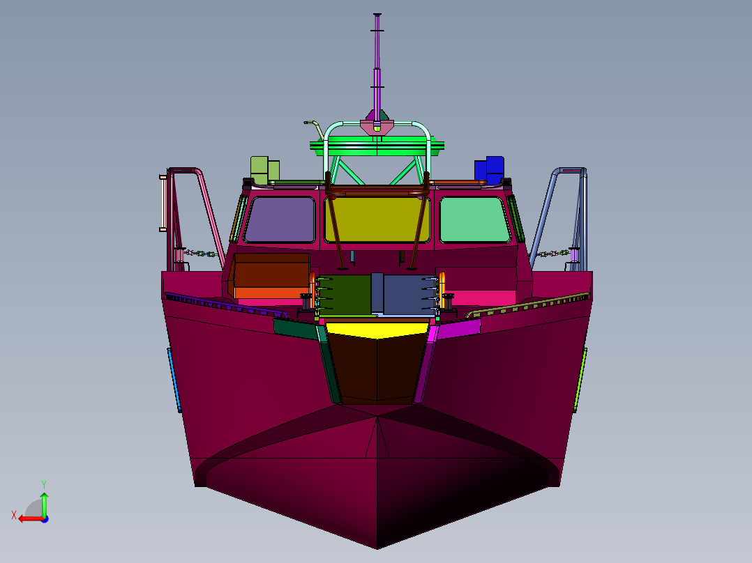 现代瑞典CB-90H高速攻击艇后视图