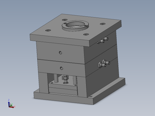 画图+简约窗帘挂钩注塑模具