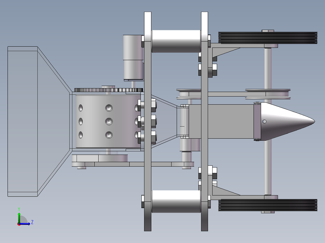 豌豆播种机左视图