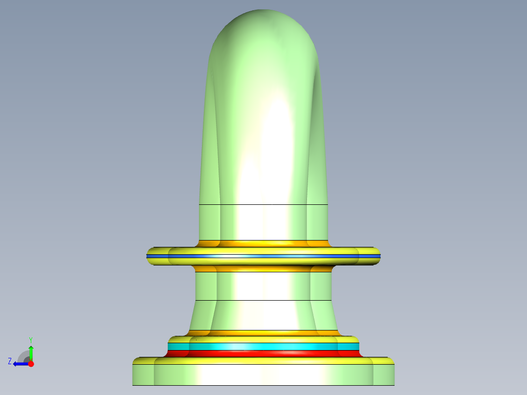 弯曲管道接头模型图右视图