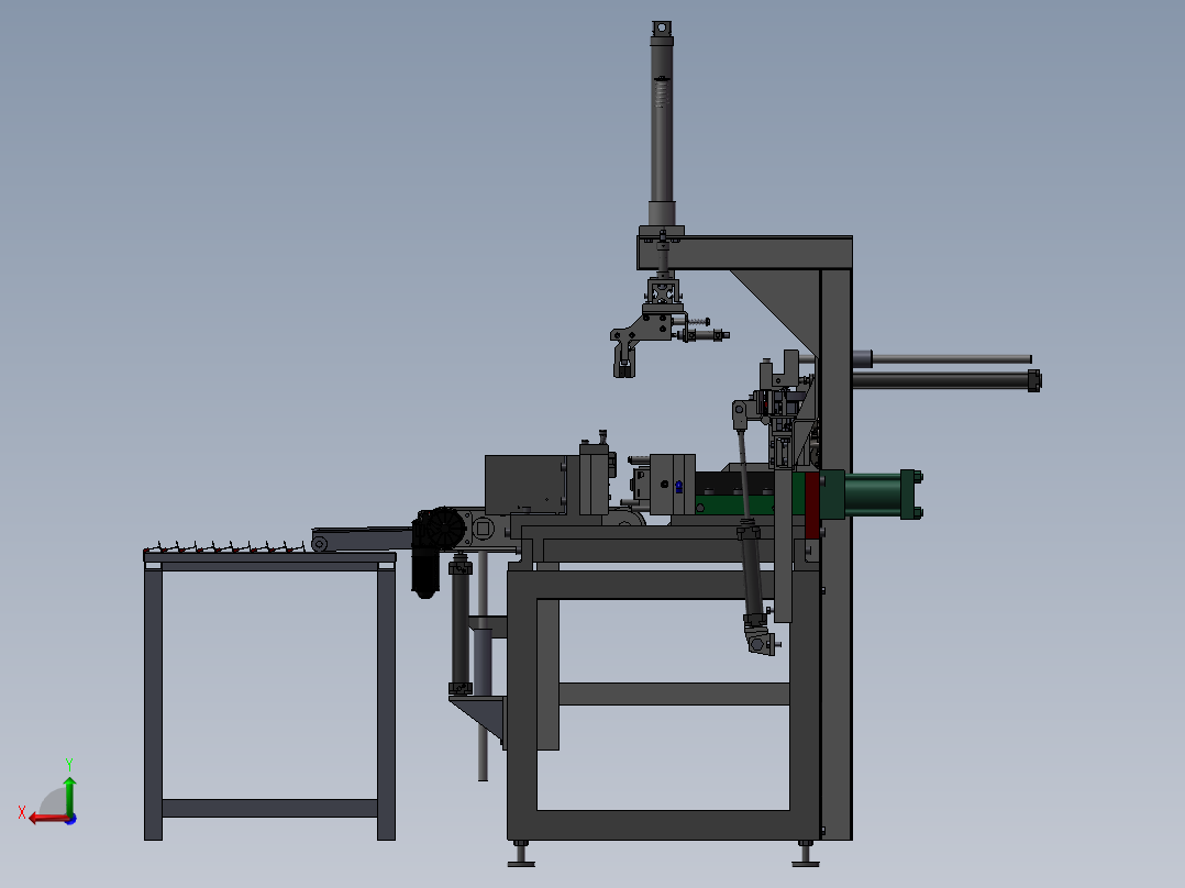 自动流水线后视图