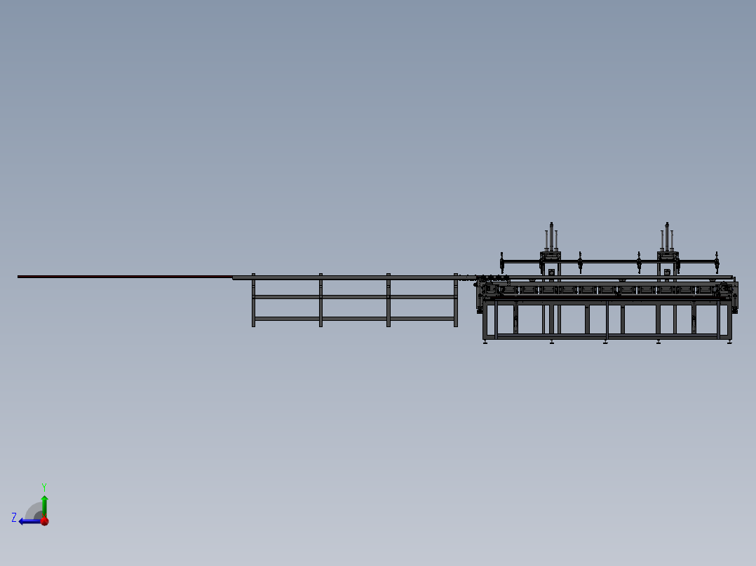 自动流水线右视图