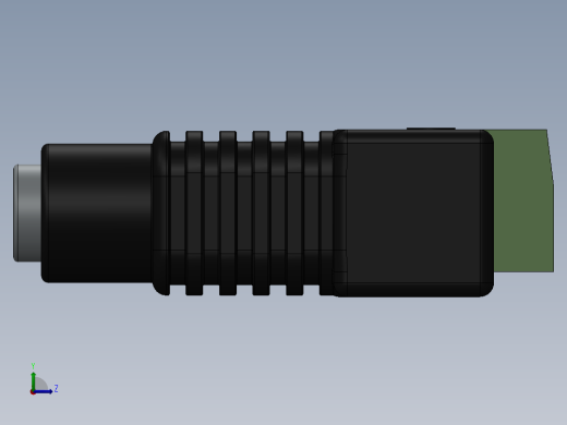 电容器 二极管 电阻器-Barrel-Jack Socket Terminal左视缩略图