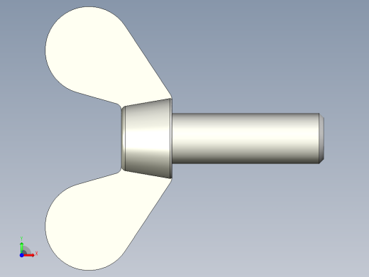 带耳螺钉-DIN_316_Wing_screws_10x1.5x30-25.5-16.5_51_4.4_25_10.stp前视缩略图