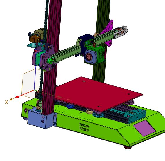 俩棵树蓝宝石COREXY工业级3d打印机