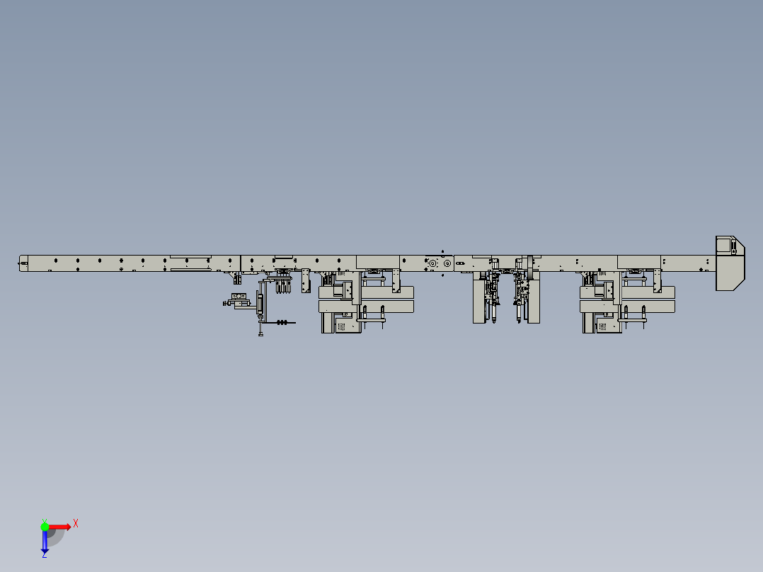 镜头自动组装设备俯视图