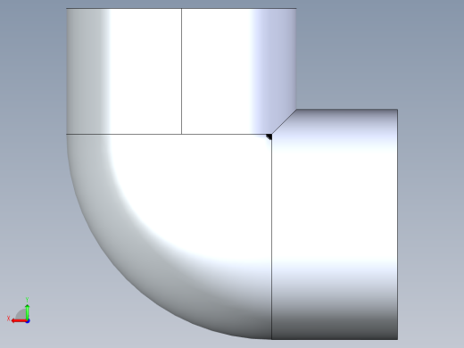 聚氯乙烯配件05-Sch80_90Elbow_SxS_806-025 _2.5in后视缩略图