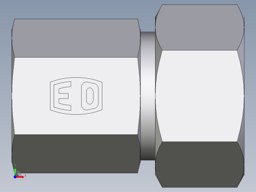 卡套式工业通用硬管接头EO_Swivel_connector_GAI18ZLRCF前视缩略图