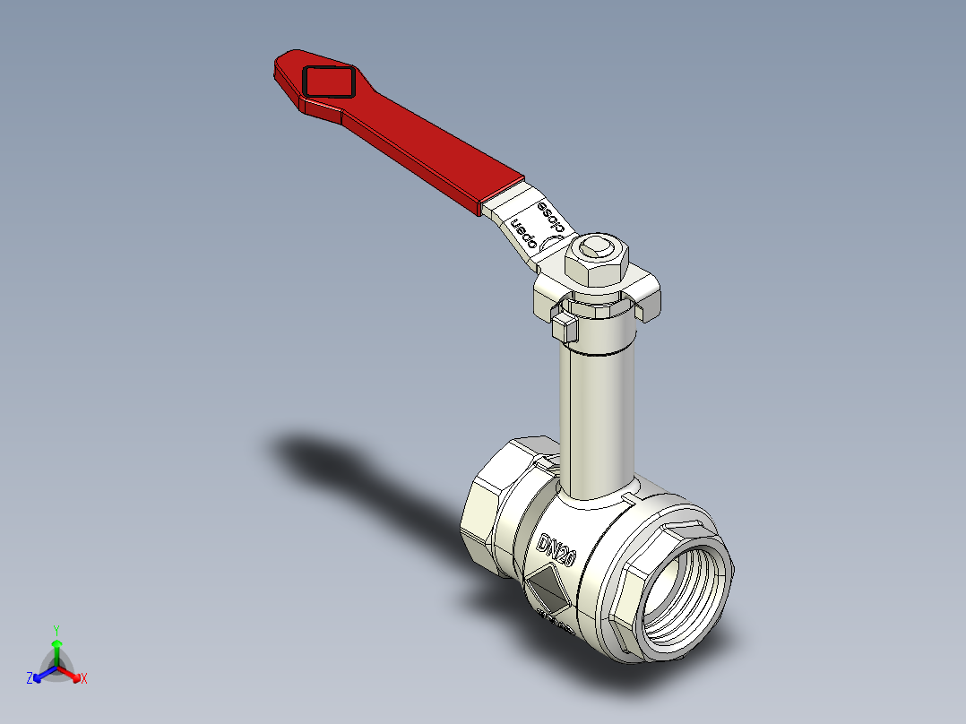 带加长杆的球阀