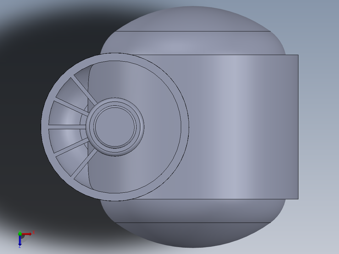 办公椅脚轮俯视图