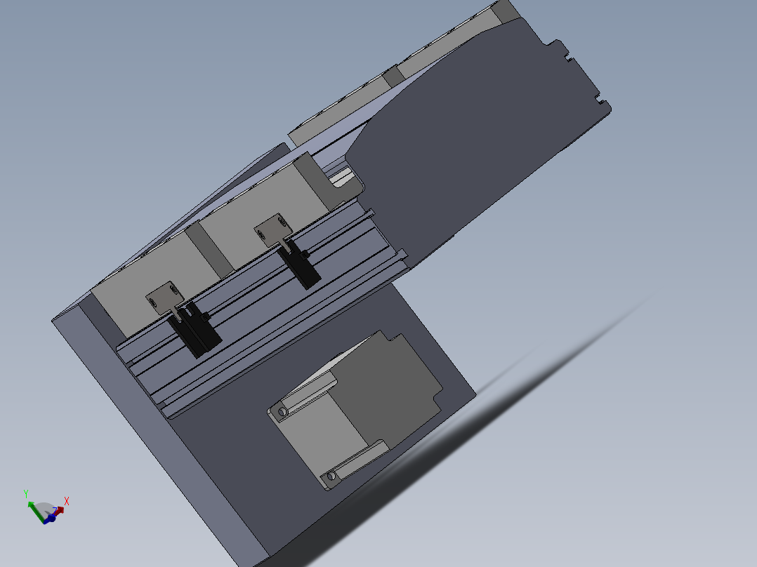 直线模组LHA22-CA-D.SLDASM设计图纸主视图