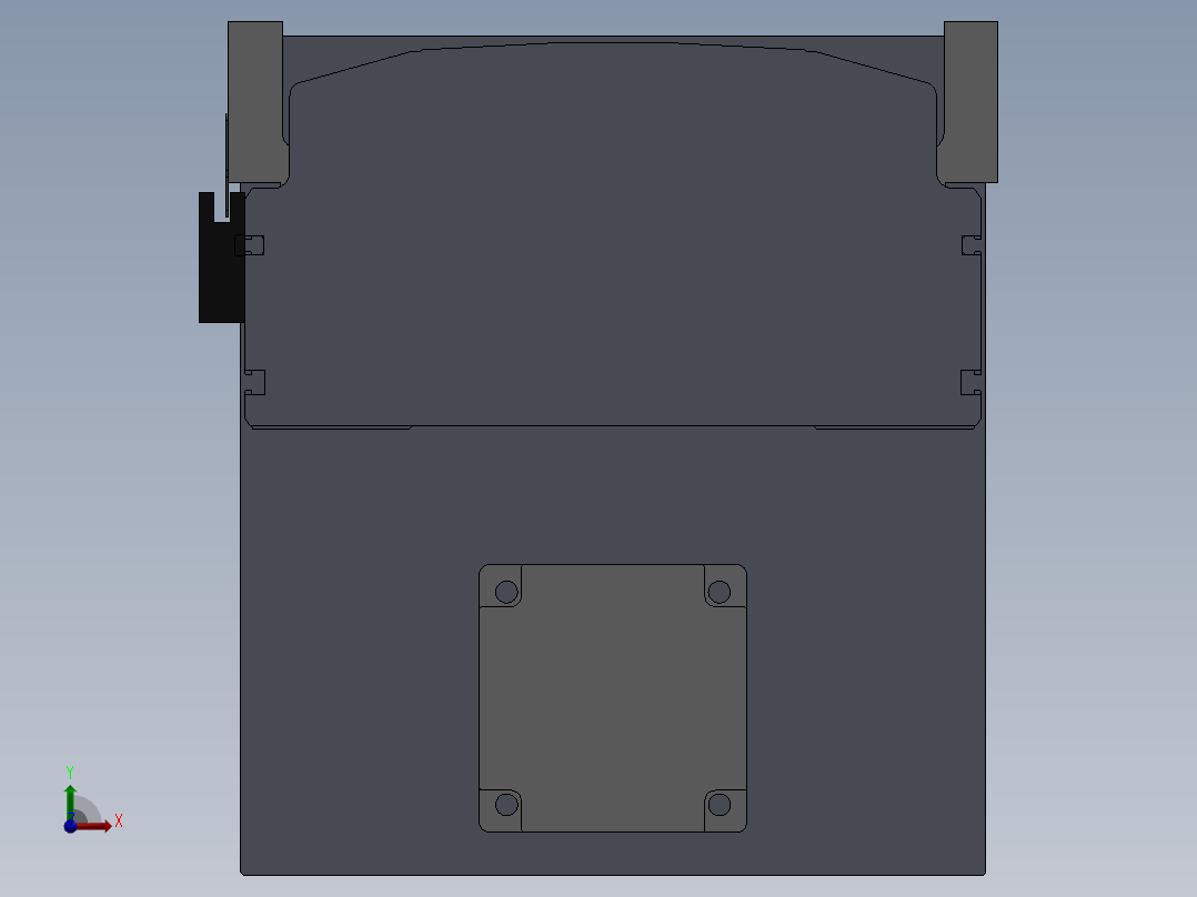 直线模组LHA22-CA-D.SLDASM设计图纸前视图
