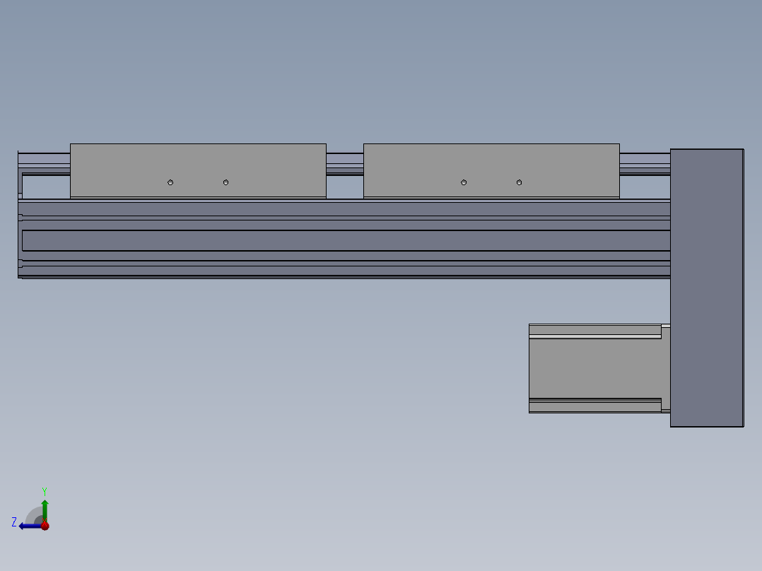直线模组LHA22-CA-D.SLDASM设计图纸右视图