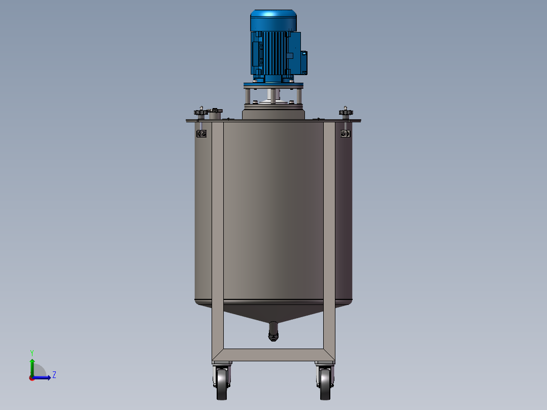 小型搅拌器左视图