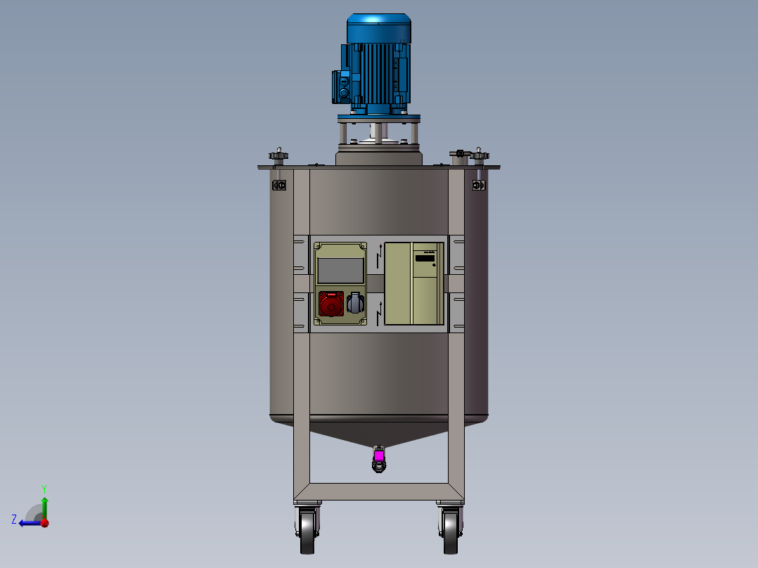 小型搅拌器右视图