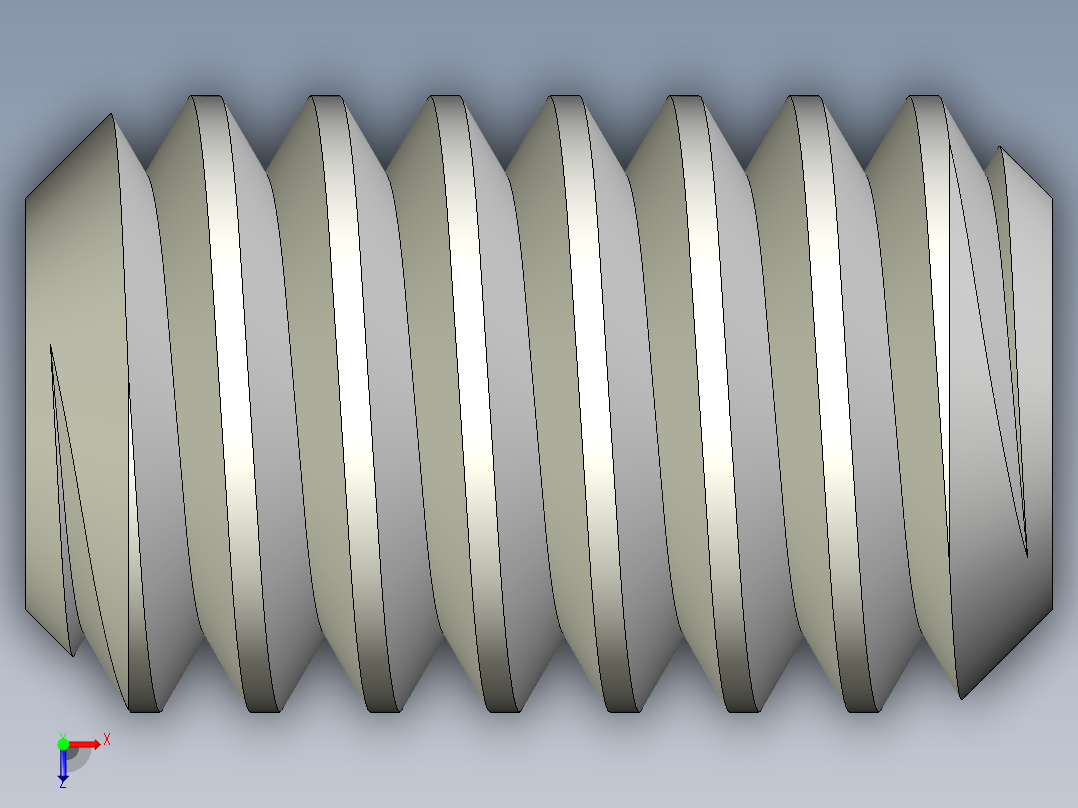 DIN 913-ISO 4026 固定螺钉-M1.8 L=3.STEP俯视图