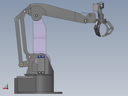 三自由度机械臂后视缩略图