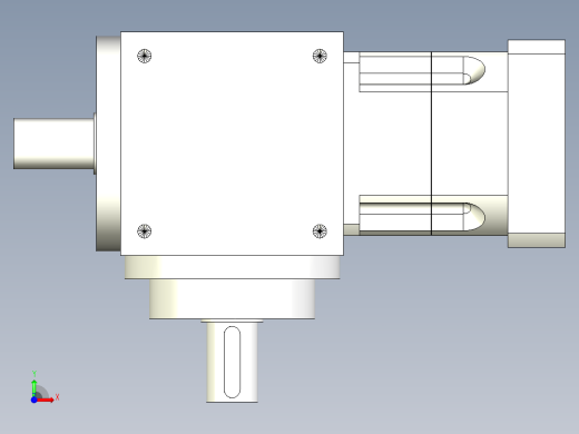 换向器PW140垂直输出 PGH115-L1 22-110-145-M8.stp前视缩略图