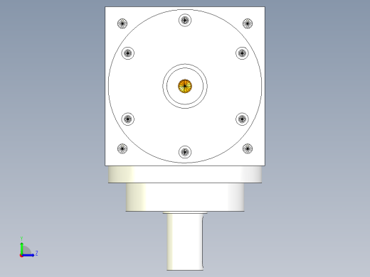 换向器PW140垂直输出 PGH115-L1 22-110-145-M8.stp左视缩略图