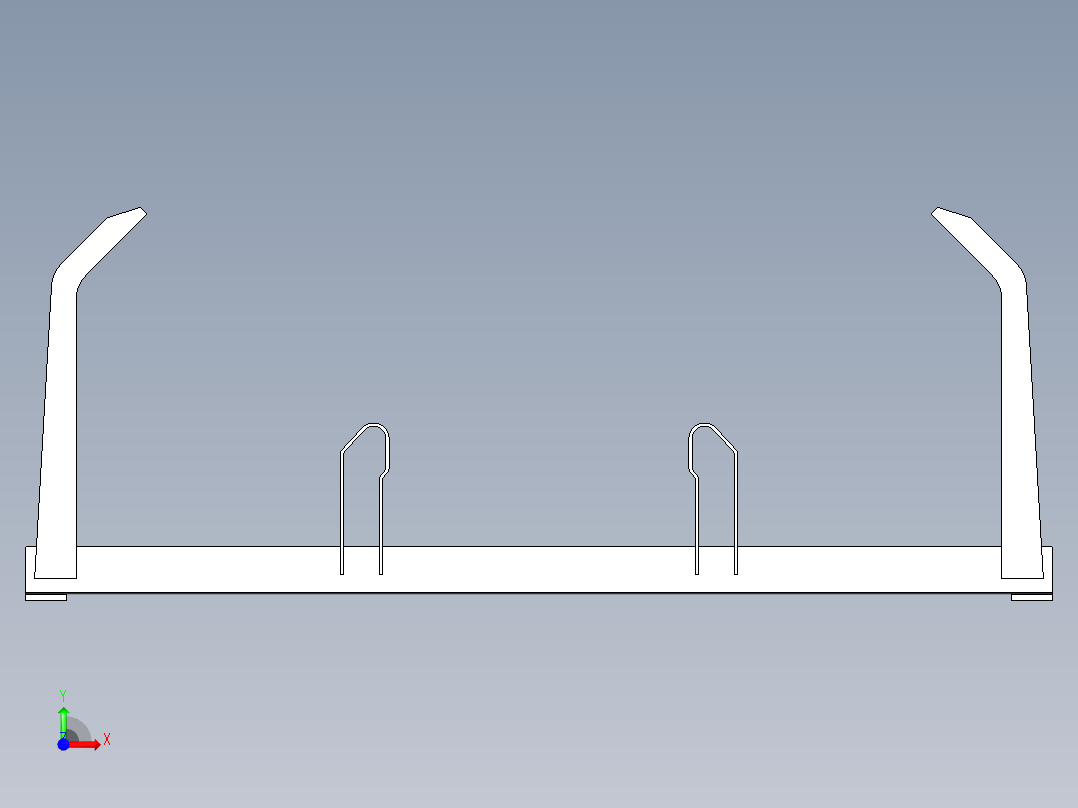 托辊架033前视图