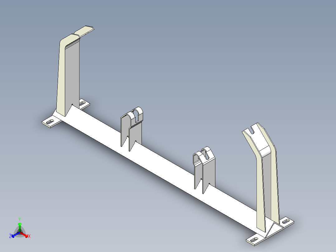 托辊架033正等轴测图