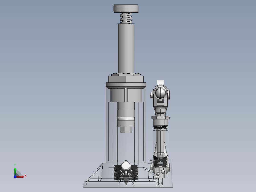 重载液压千斤顶SW+CAD 330+24.2.8+002前视图