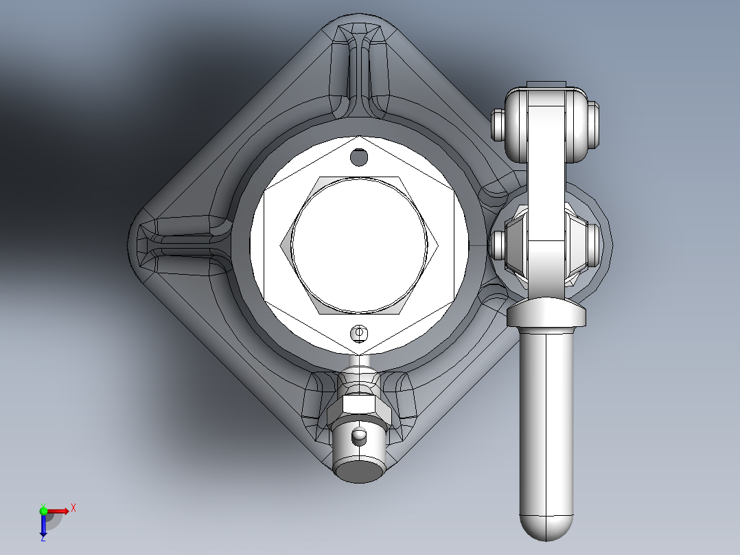 重载液压千斤顶SW+CAD 330+24.2.8+002俯视图