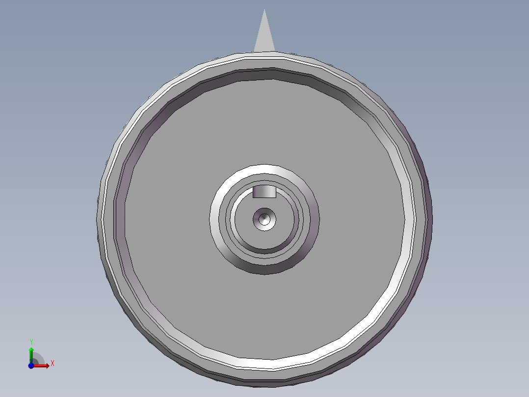 传动滚筒前视图