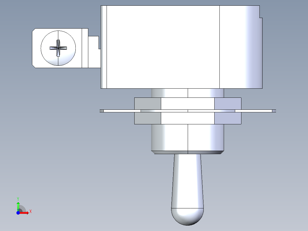 拨钮开关前视图