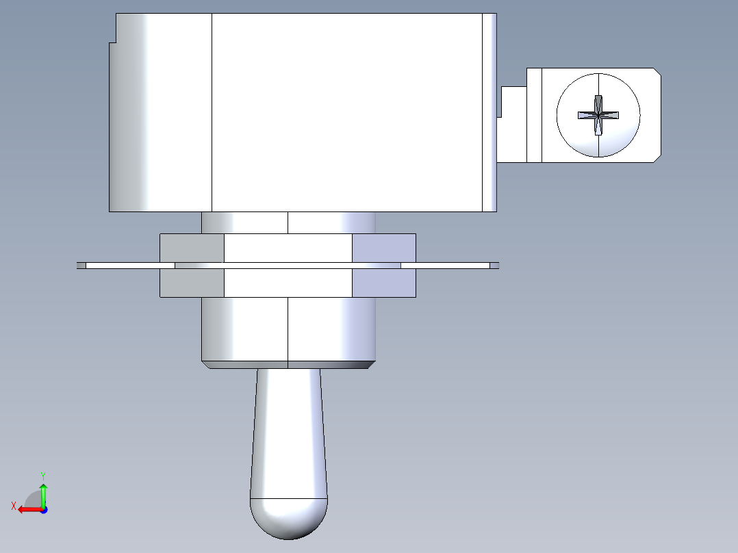拨钮开关后视图