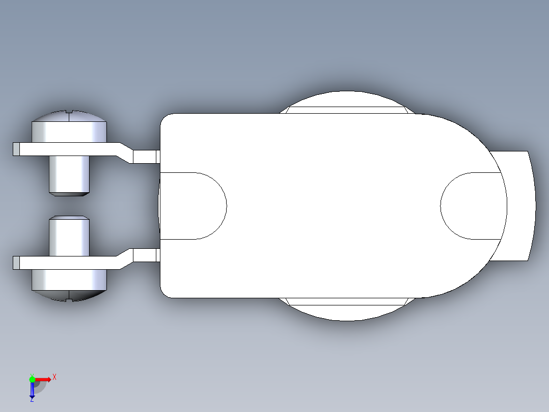 拨钮开关俯视图