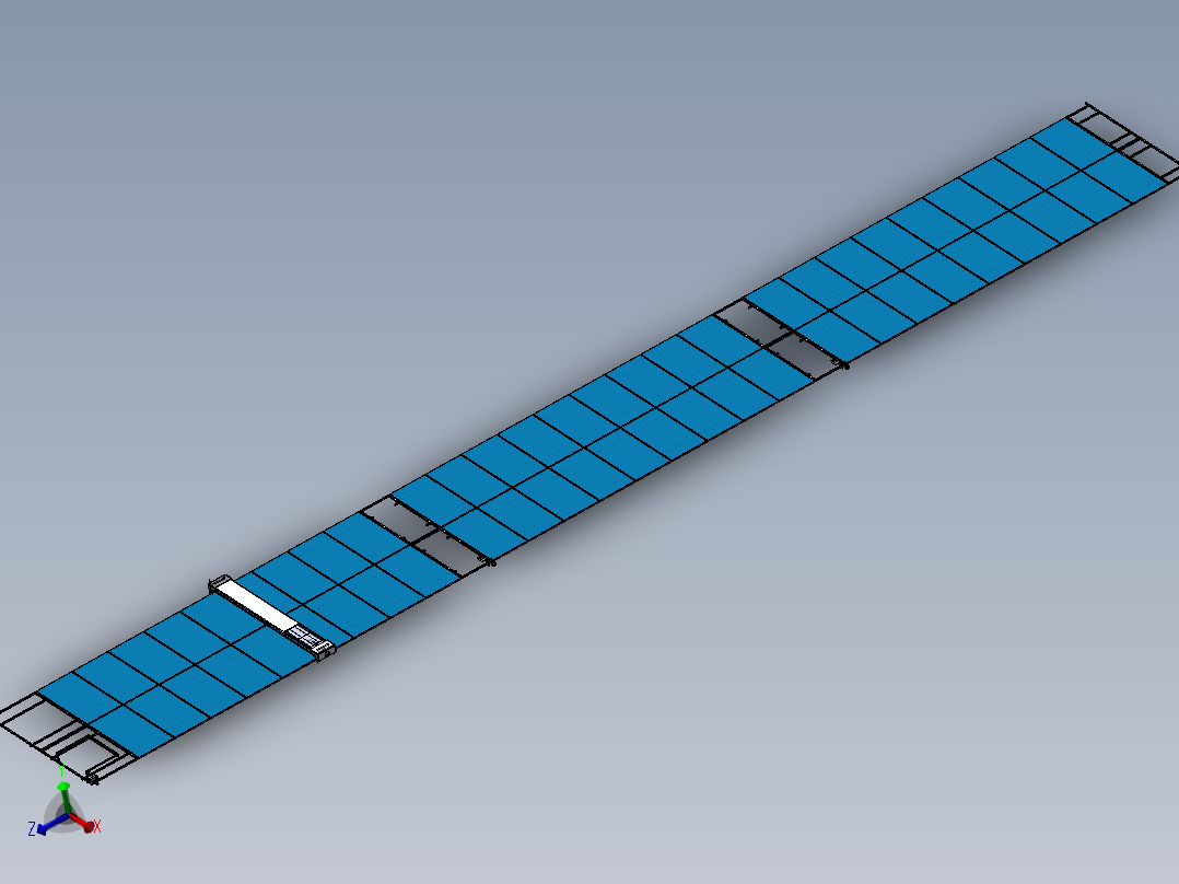 光伏板清洁机器人SW三维模型