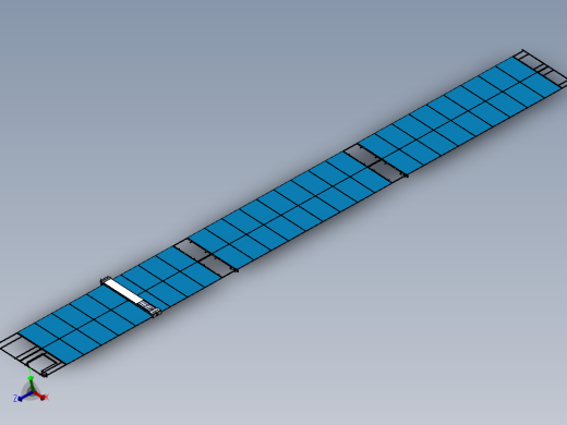 光伏板清洁机器人SW三维模型