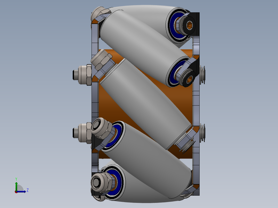 麦克纳姆轮左视图