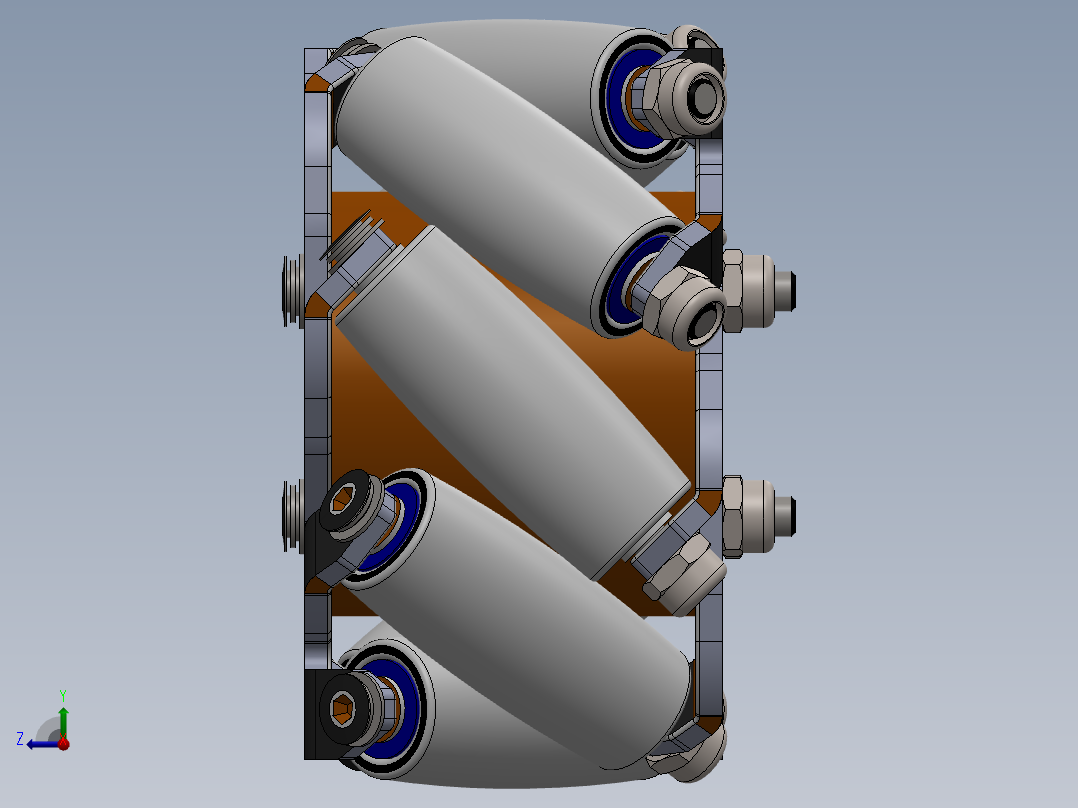 麦克纳姆轮右视图