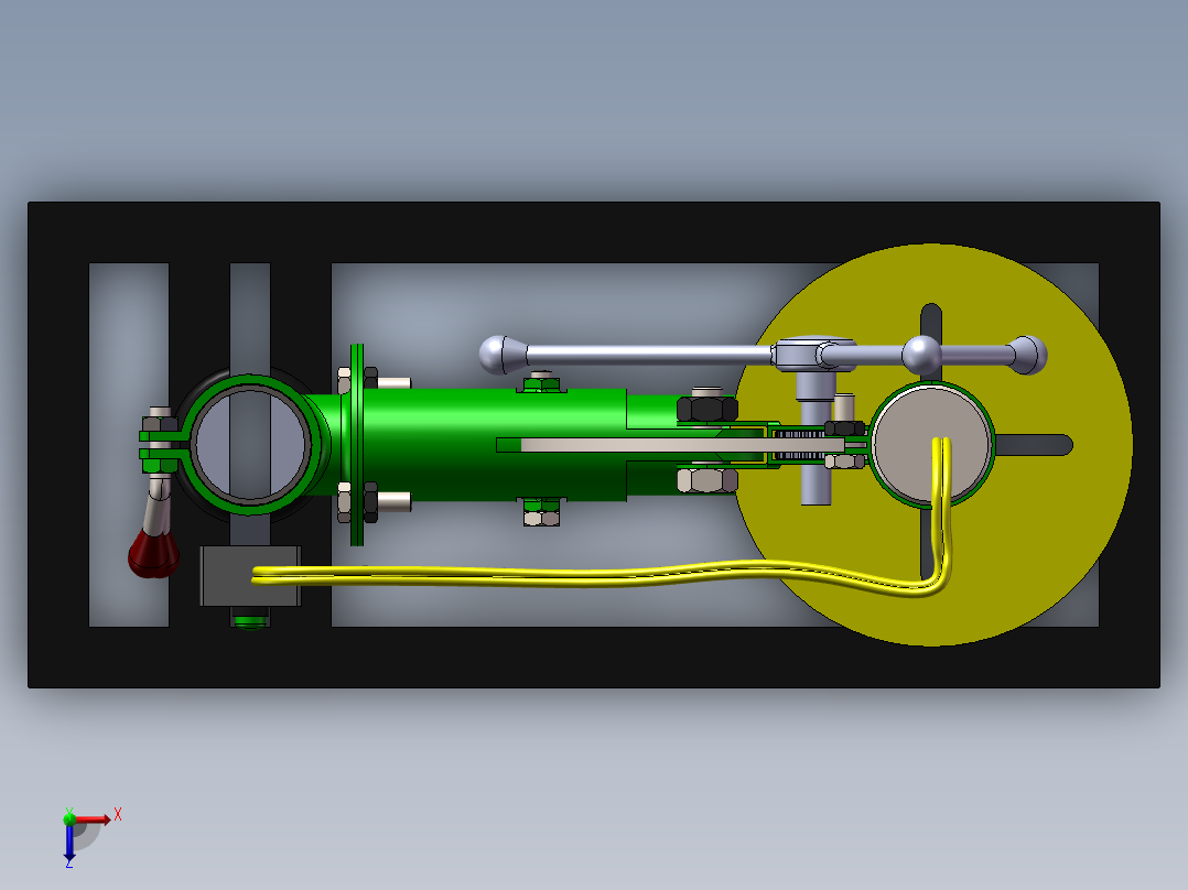 特殊机构钻床俯视图