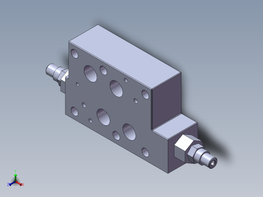 力士乐液压阀-Z2FS22-30叠加式节流阀正等轴测缩略图