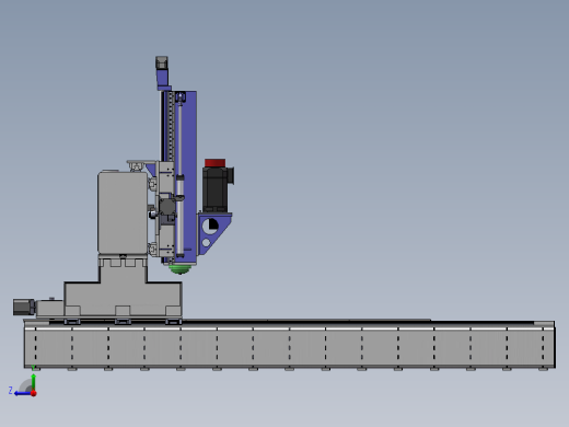 QL4040龙门移动式数控平面钻床（sw20可编辑+工程图）右视缩略图